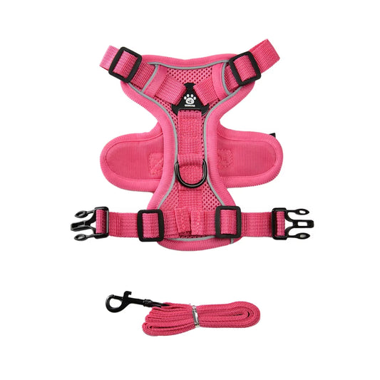 Adjustable Cat Harness Leash for Small Medium Dogs Cats Reflective Escape Proof Harnesses Pets Vest Puppy Kitten Kitty Supplies