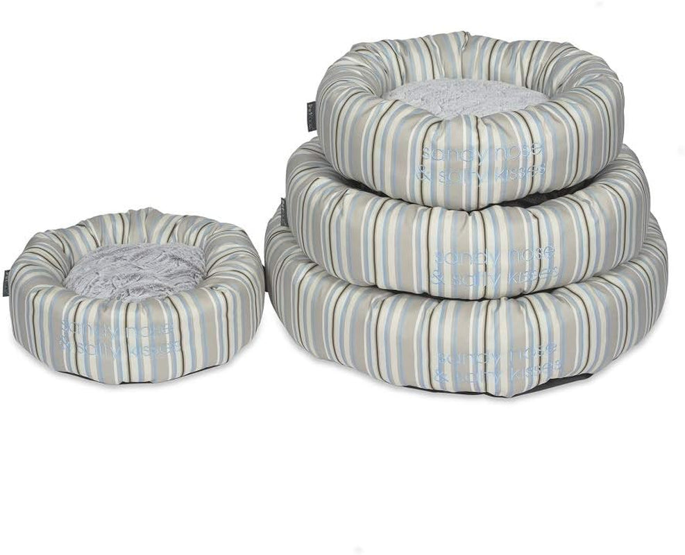 Sandpiper Stripe round Dog Bed, Large