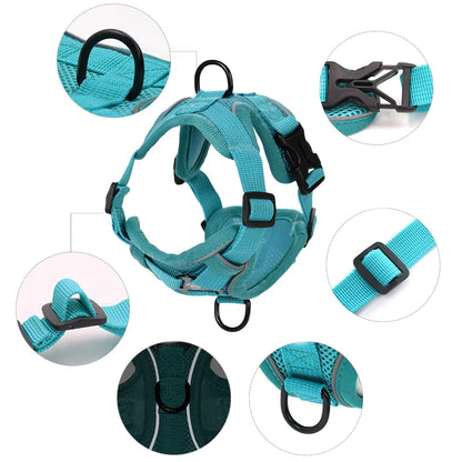 Adjustable Cat Harness Leash for Small Medium Dogs Cats Reflective Escape Proof Harnesses Pets Vest Puppy Kitten Kitty Supplies