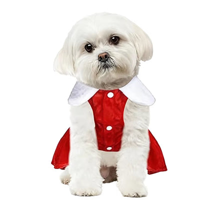 Christmas Pet Costume for Small Medium Dogs Cats Santa Claus Cosplay Puppy Clothes Cute Chihuahua Yorkshire Party Pet Outfits