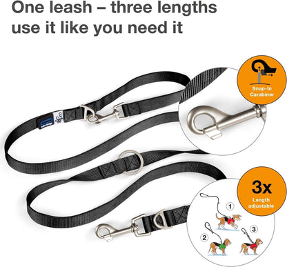 Adjustable Leash Nylon Black M