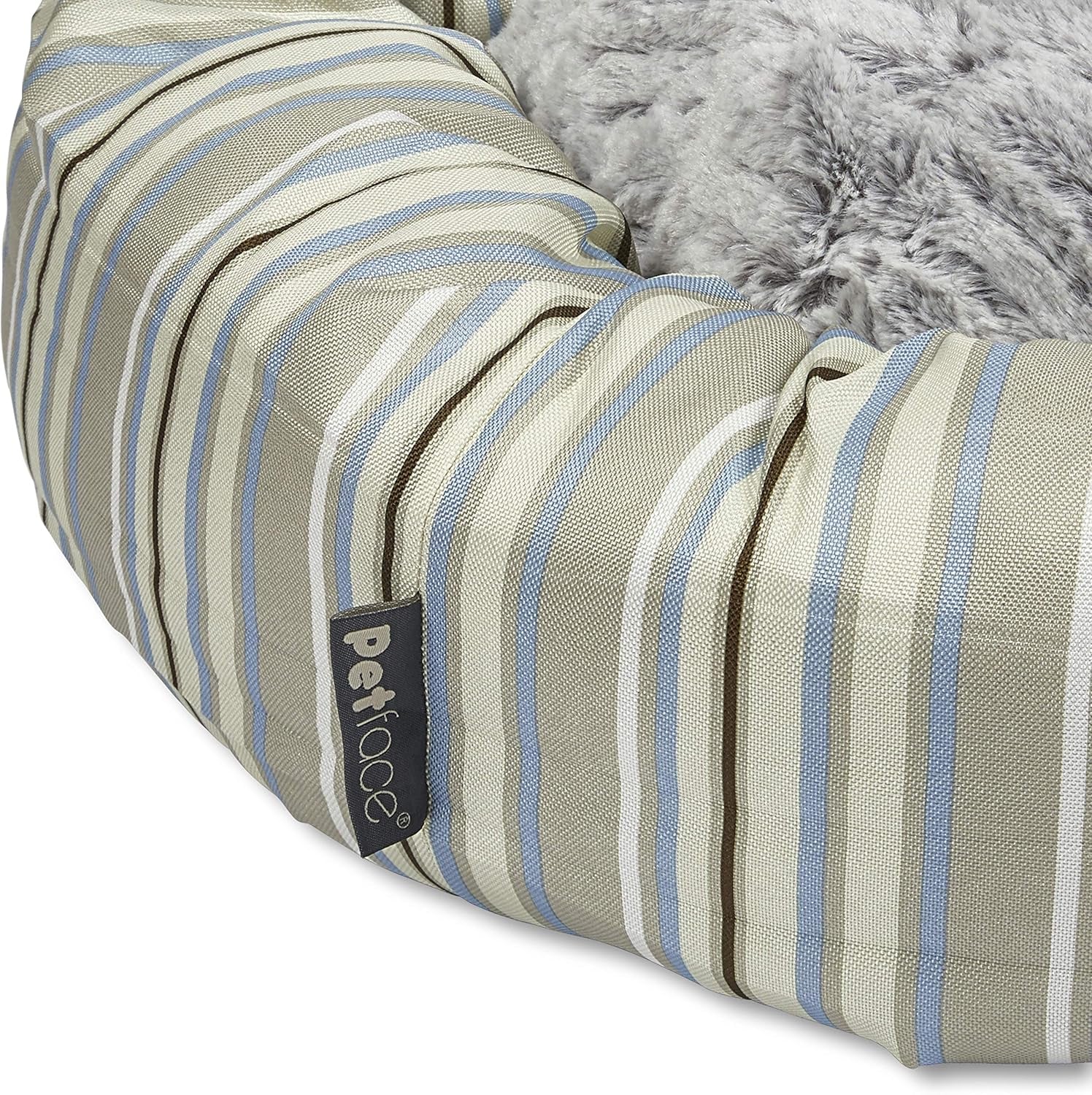 Sandpiper Stripe round Dog Bed, Large