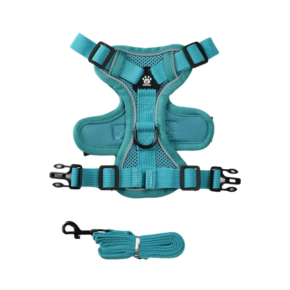 Adjustable Cat Harness Leash for Small Medium Dogs Cats Reflective Escape Proof Harnesses Pets Vest Puppy Kitten Kitty Supplies