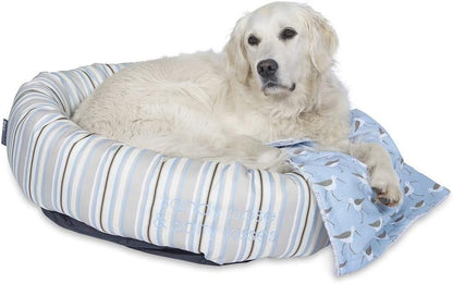 Sandpiper Stripe round Dog Bed, Large