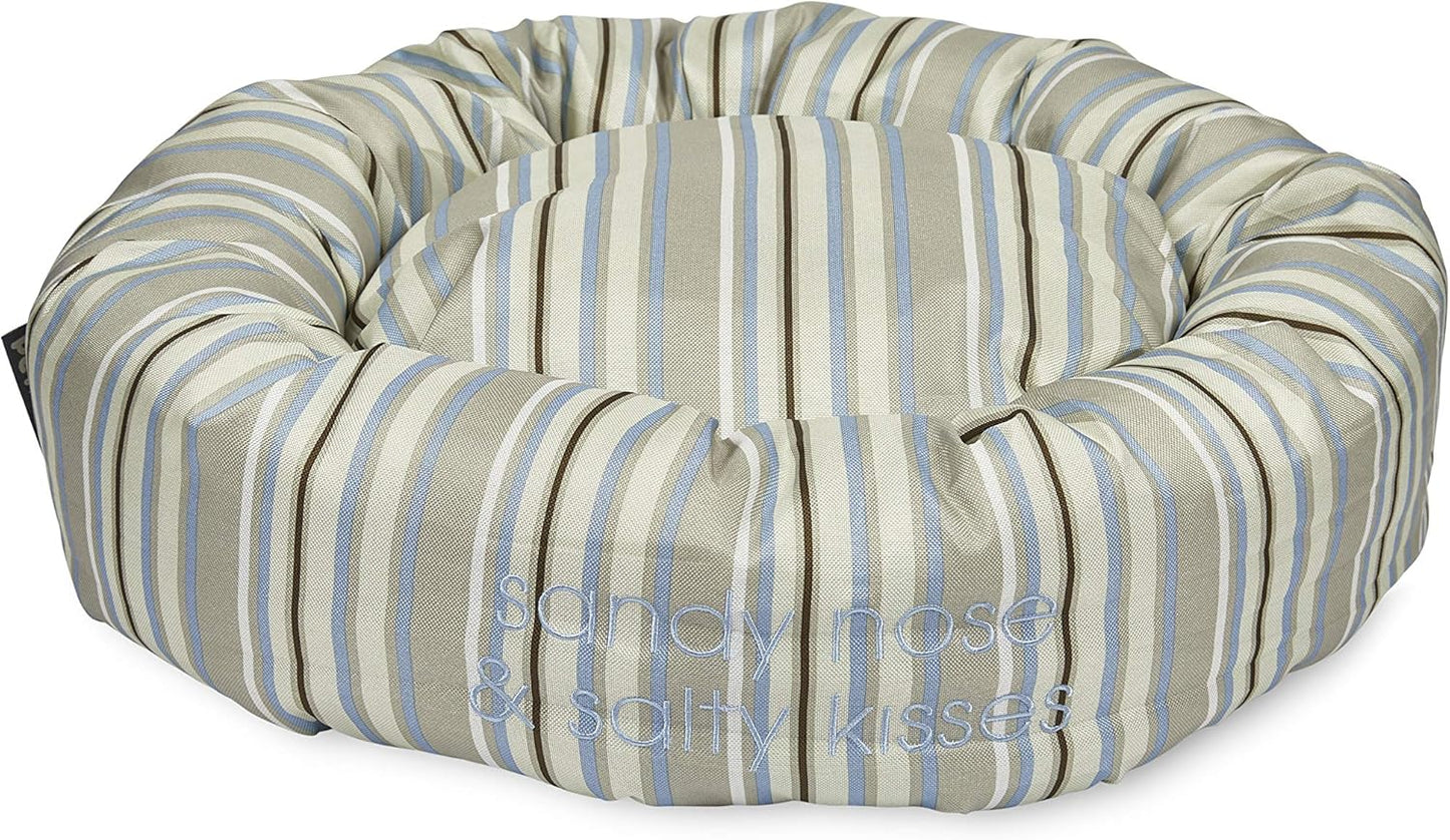 Sandpiper Stripe round Dog Bed, Large
