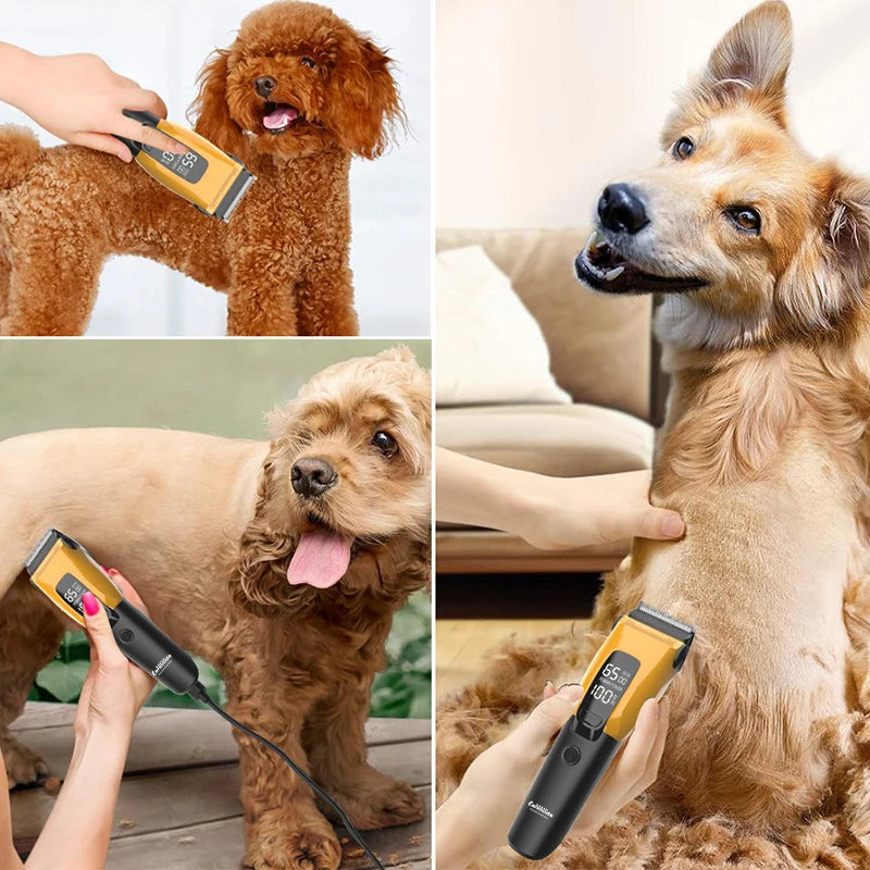 Pet Clipper Professional Dog Hair Trimmer Cat Grooming Shaver Type-C Charged Electric Puppy Cutting Machine for Small Big Animal
