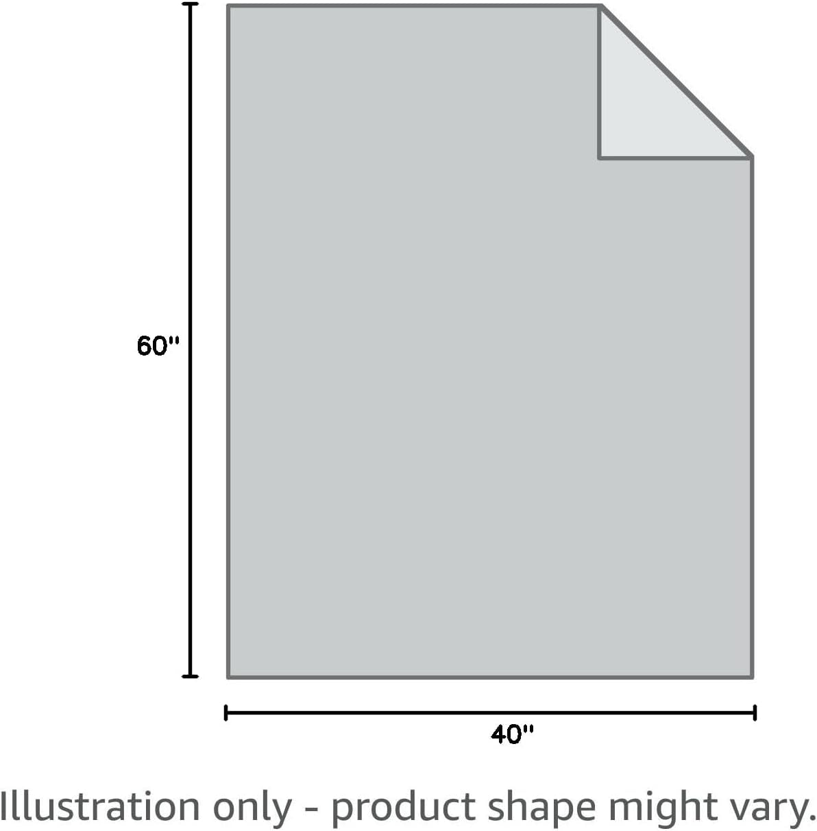 Pet Bed Blanket Reversible 100% Waterproof Velvet Super Soft for Sofa and Bed (40X60 Inches, Light Grey+Grey)