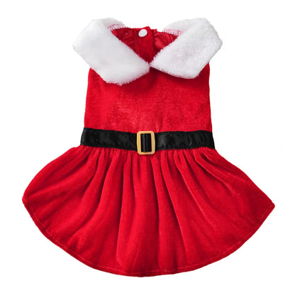 Christmas Pet Costume for Small Medium Dogs Cats Santa Claus Cosplay Puppy Clothes Cute Chihuahua Yorkshire Party Pet Outfits