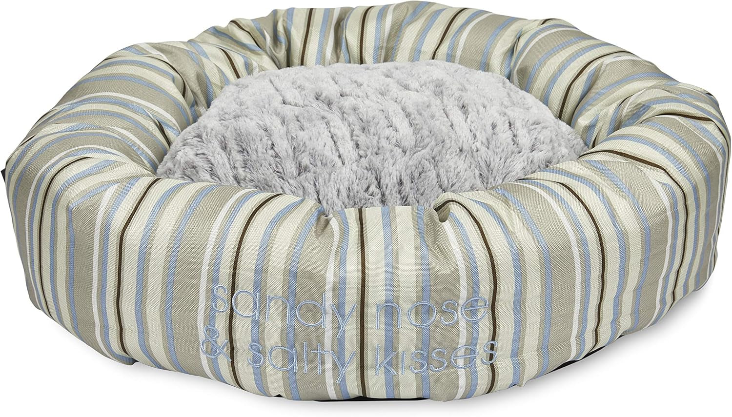 Sandpiper Stripe round Dog Bed, Large