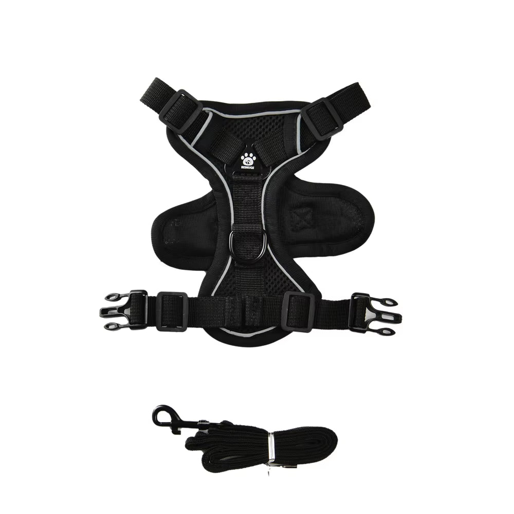 Adjustable Cat Harness Leash for Small Medium Dogs Cats Reflective Escape Proof Harnesses Pets Vest Puppy Kitten Kitty Supplies