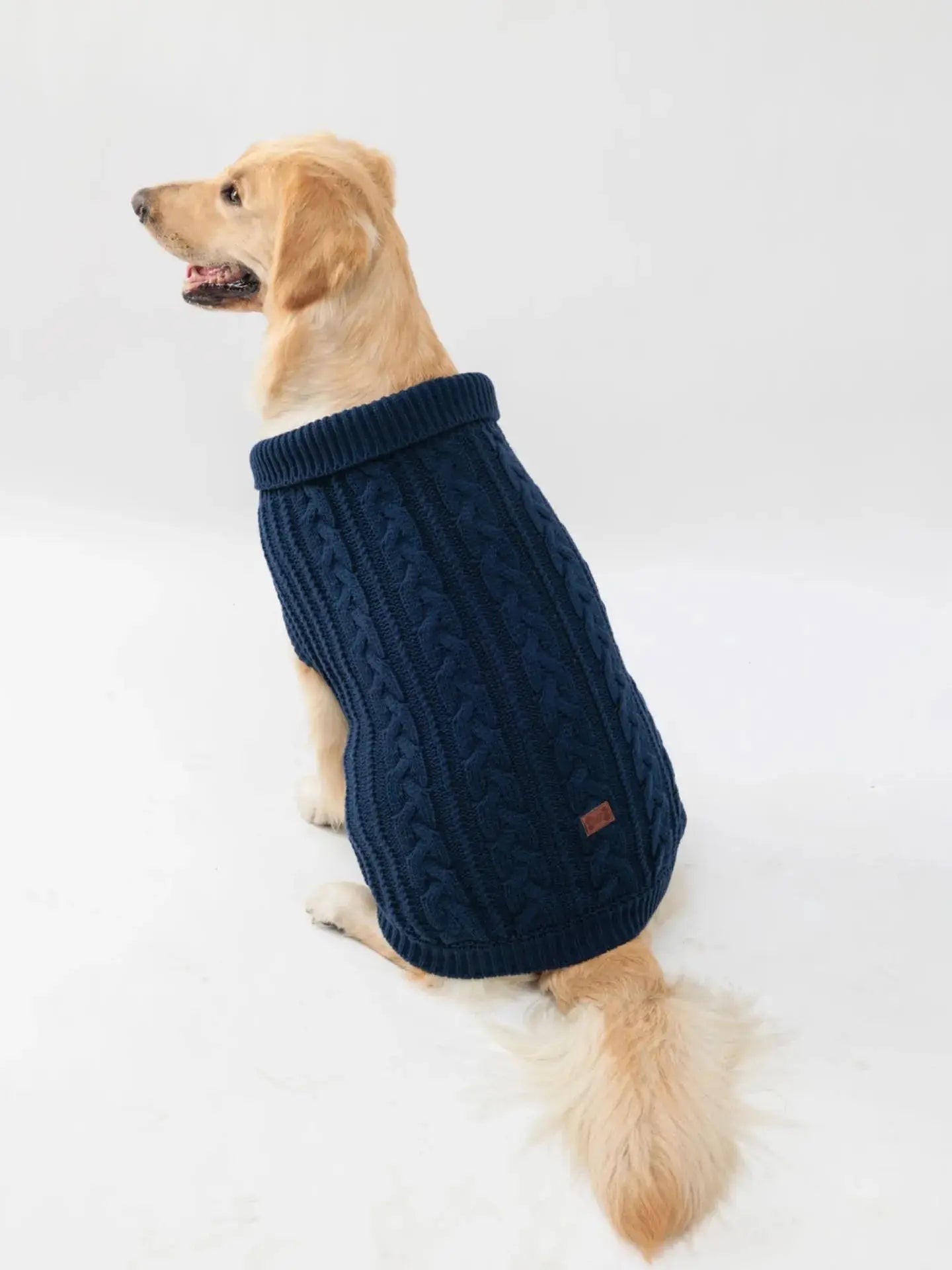 Cozy Knitted Pet Sweater for Winter - Keep Your Dog Warm and Stylish
